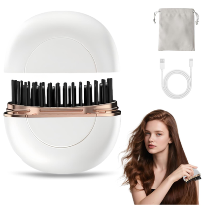 Cepillo Alisador de Cabello Portátil