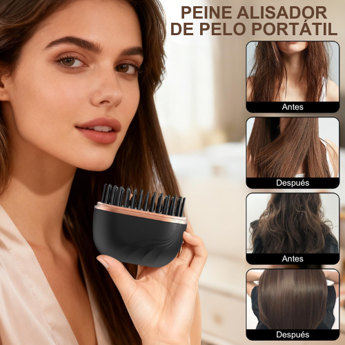 Cepillo Alisador de Cabello Portátil