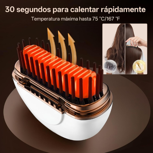 Cepillo Alisador de Cabello Portátil