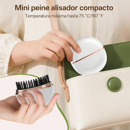 Cepillo Alisador de Cabello Portátil